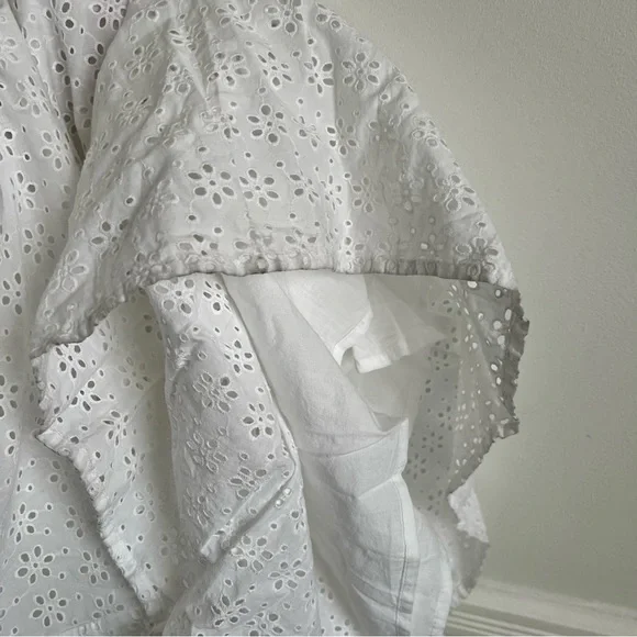 Bobi Los Angeles Eyelet Maxi Dress